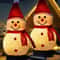 Solar Powered Xmas Pathway Lights LED Snowman Solar Garden Light Outdoor Ground Stake Light For Chr 5