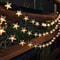 Solar Star String Lights, Outdoor Weatherproof LED Lights for Garden, Christmas, Patio Decor