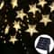 Solar Star String Lights, Outdoor Weatherproof LED Lights for Garden, Christmas, Patio Decor