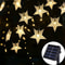 Solar Star String Lights, Outdoor Weatherproof LED Lights for Garden, Christmas, Patio Decor