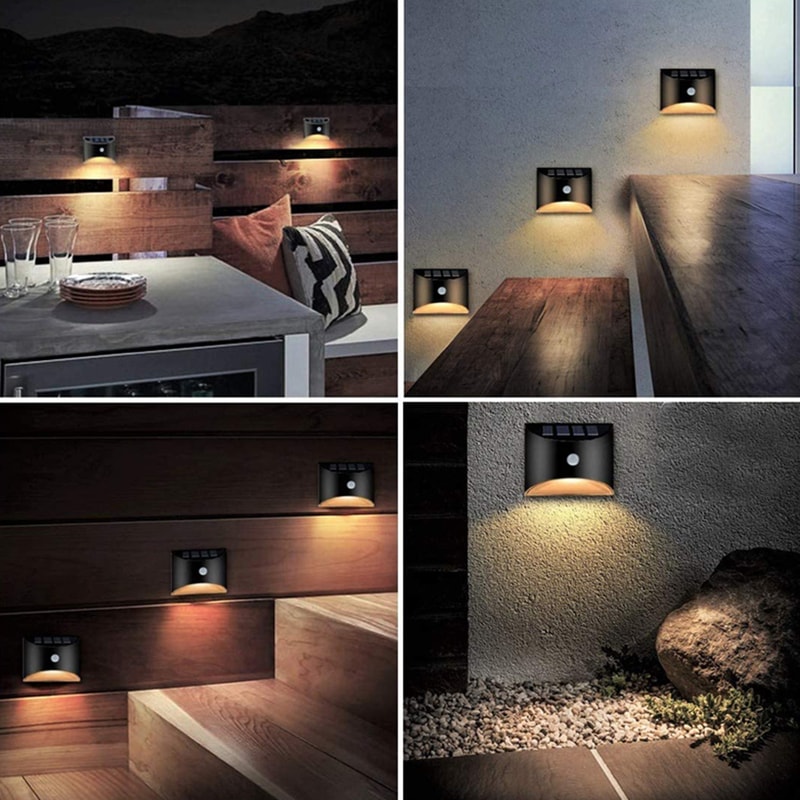Motion Sensor LED Solar Light For Outdoors Waterproof Garden Lamp For Yard Pathway And Patio Decora 4