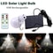 LED Solar Bulb with USB and Solar Charging, Waterproof Hanging Lamp for Garden Hiking Camping
