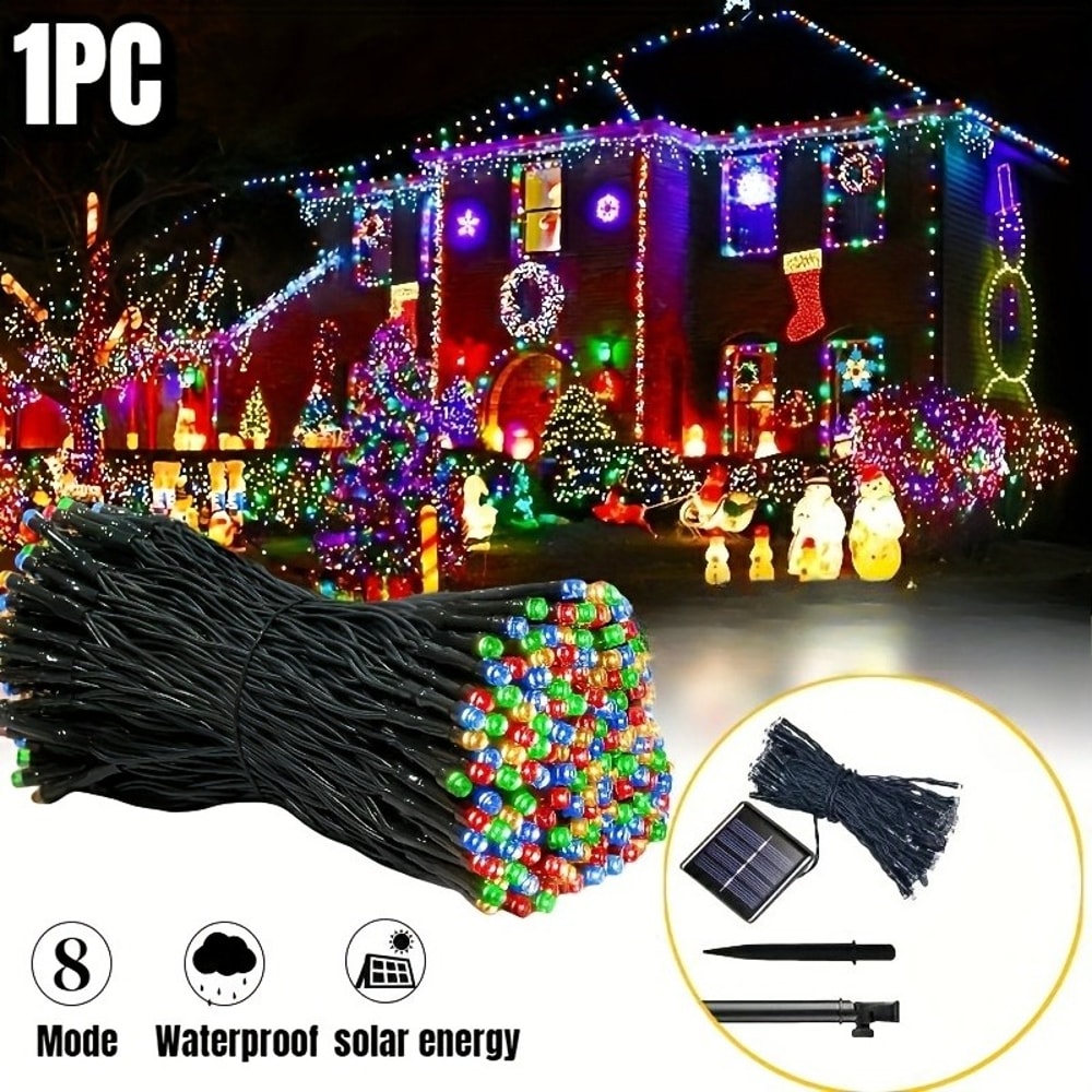 Solar String Lights LED Starry Sky Lights For Outdoor Garden Yard Christmas Halloween Decor 6