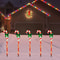 Solar Christmas Candy Cane Lights Waterproof Pathway Decoration For Yard 1