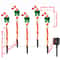 Solar Christmas Candy Cane Lights Waterproof Pathway Decoration For Yard 2