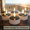 Solar Candles Waterproof Reusable LED Tea Light Candles Dusk To Dawn Lighting For Lanterns Garden 3
