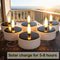 Solar Candles Waterproof Reusable LED Tea Light Candles Dusk To Dawn Lighting For Lanterns Garden 3
