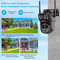 Outdoor WiFi Surveillance Camera With Dual Lens And Digital Zoom AI Human Detect 2