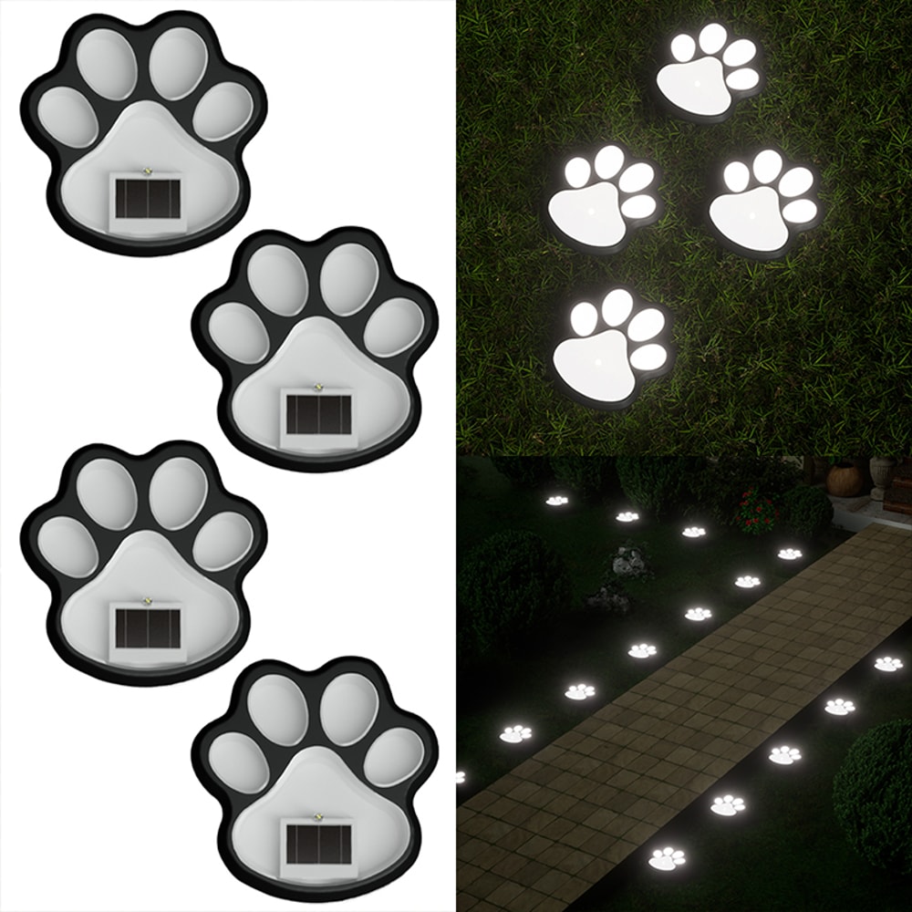 LED Energy Saving Lawn Lamp Dog Claw Solar Outdoor Light For Garden Patio And Stairway Decor 6