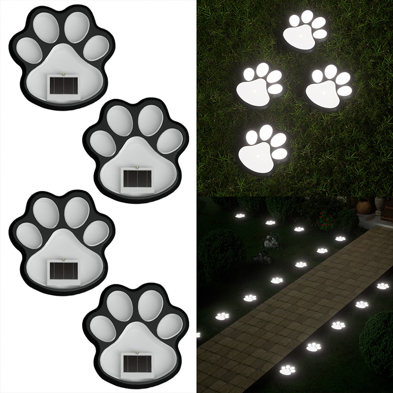 LED Energy Saving Lawn Lamp Dog Claw Solar Outdoor Light For Garden Patio And Stairway Decor 6