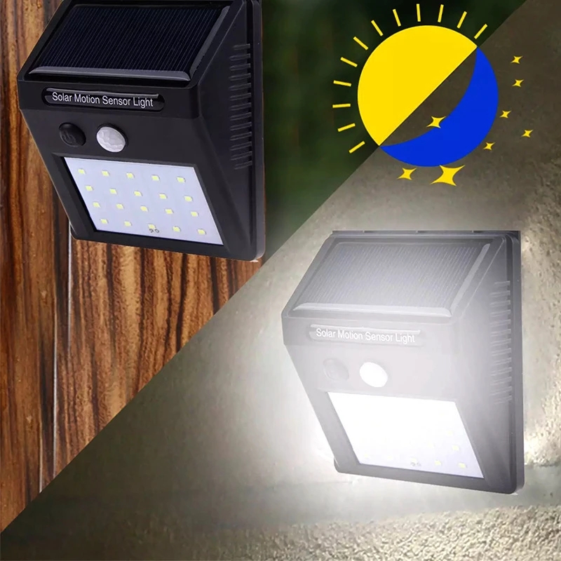 Wireless LED Solar Motion Sensor Light Waterproof Outdoor Security Lighting For Garden Pathway Cour 0