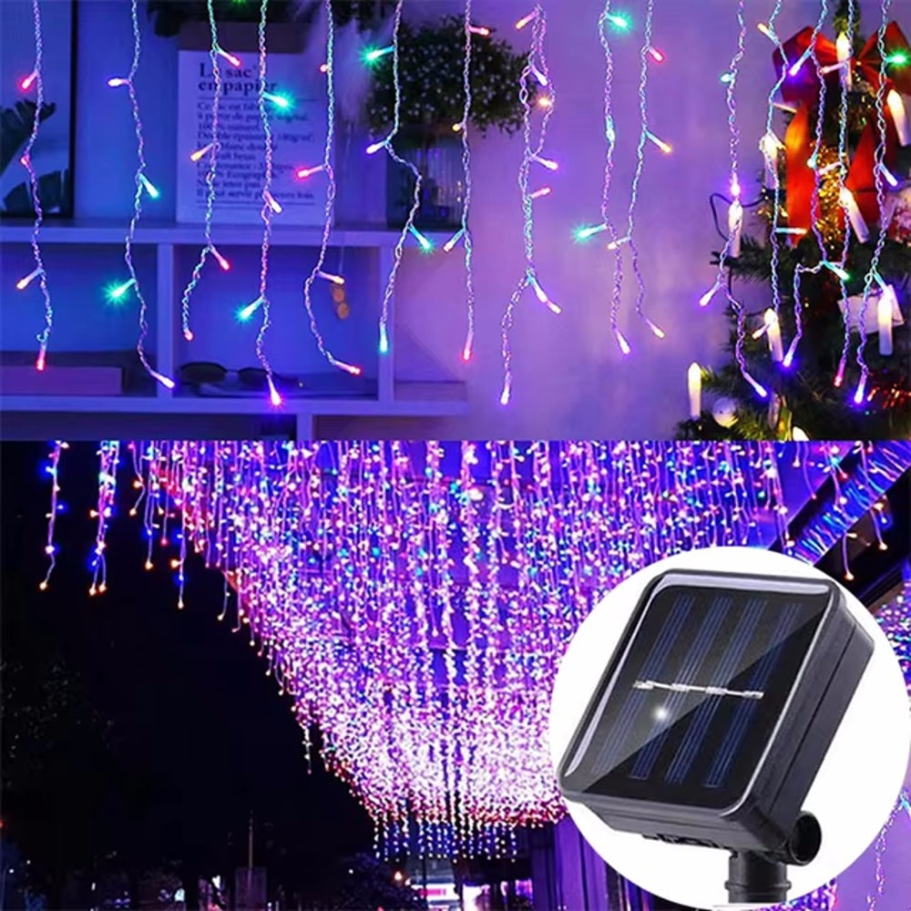 Solar LED String Lights Waterproof Outdoor Garden Fairy Twinkle Lights Christmas Party Decor IP65 W 7