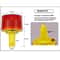 Solar LED Emergency Light Solar Traffic Tower Crane Warning Lamp For Road Construction And Harbor U 8