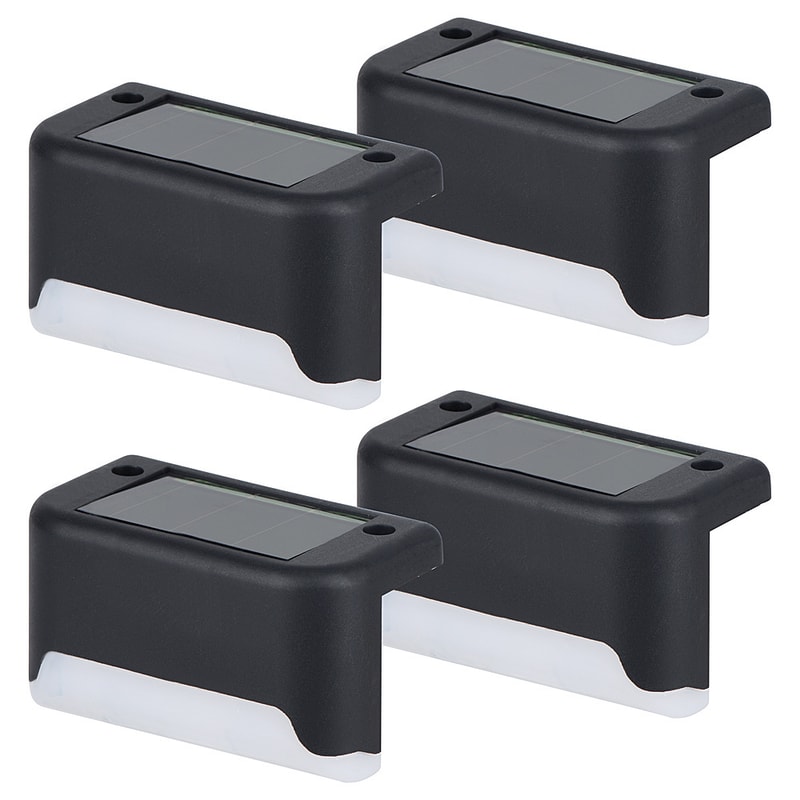 Outdoor Step Lights Solar LED Deck Lights For Stairs Fence Yard Pathway Waterproof 3