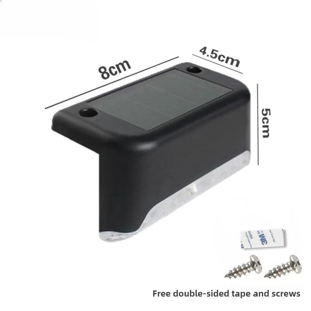 Outdoor Step Lights Solar LED Deck Lights For Stairs Fence Yard Pathway Waterproof 4