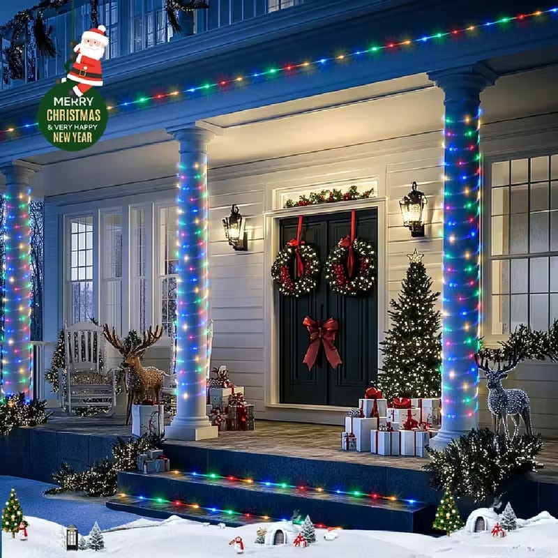 Outdoor Solar Tube Lights Multicolor 8 Modes For Garden Patio Tree Decoration 3