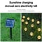 RGB LED Solar Lights For Outdoor Garden Spherical Bubble Ball Lights With Light Modes For Pathway A 2