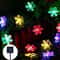 Snowflake Solar Light String LED Outdoor Solar Lamp for Holiday Party Garland Decoration