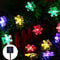 Snowflake Solar Light String LED Outdoor Solar Lamp for Holiday Party Garland Decoration