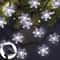 Snowflake Solar Light String LED Outdoor Solar Lamp for Holiday Party Garland Decoration