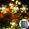 Snowflake Solar Light String LED Outdoor Solar Lamp for Holiday Party Garland Decoration