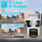 Outdoor HD Three Screen IP Camera Auto Tracking WiFi Security Camera Dual Lens Wireless CCTV 1
