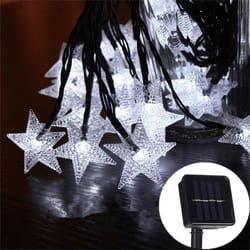led solar powered fairy lights, solar star string lights for christmas, wedding, garden, yard, patio, outdoor decor