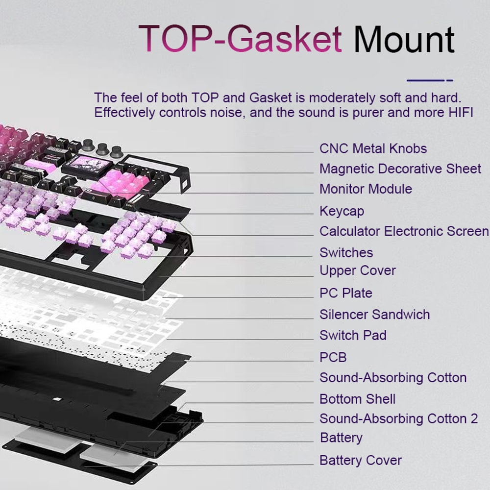 Wireless RGB Backlit HotSwappable Game Keyboard Mechanical Sport Gamer Keyboard For PC 10