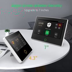 tuya smart home security protection kit wireless alarm system with siren, battery