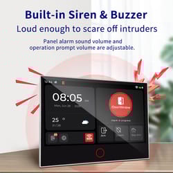 tuya smart wifi 4g home alarm system with touch panel