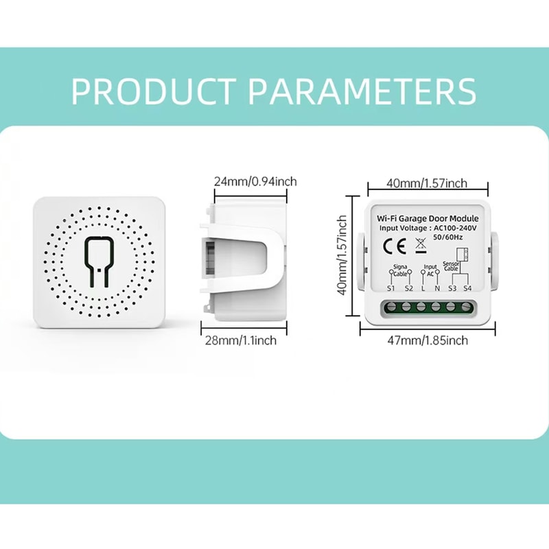 Smart Life Garage Door Opener Controller With Dry Contact Switches For Smart Home Security And Alar 4
