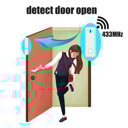 wireless door sensor, open door detector, smart home security system
