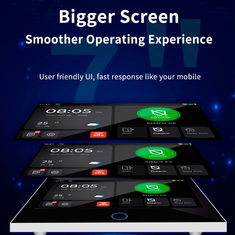 Touch Screen Security System WiFi Burglary Protection Tuya Smart Home Alarm For House Apartment 0