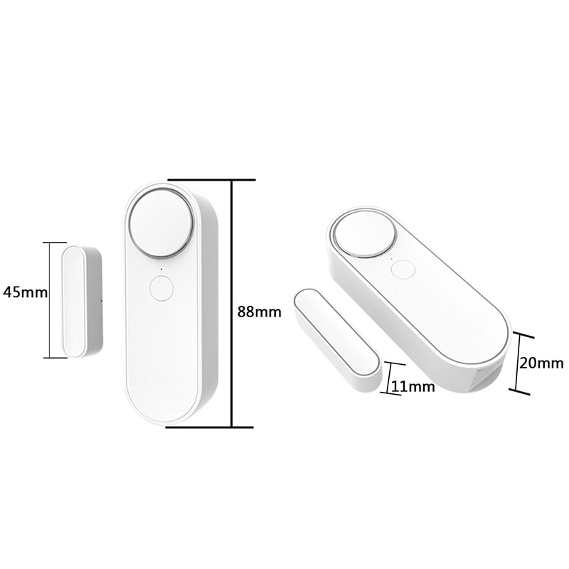Entry Security Tuya Wifi Door Sensor Window Open Closed Detectors Siren Home Alarm System Independe