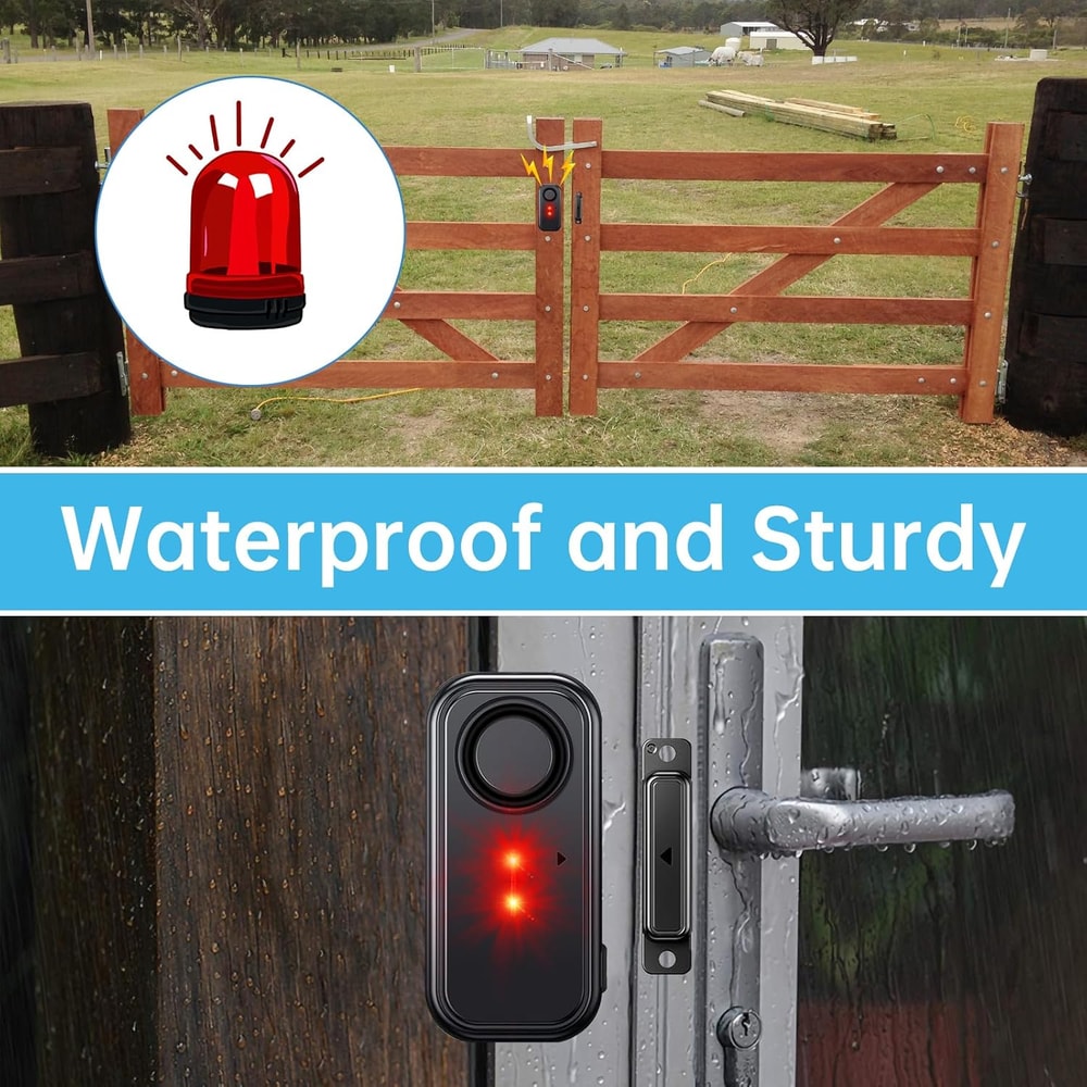 Magnetic Wireless Outdoor Door Window Alarm Sensor Waterproof Antitheft Monitor Remote Control Home 1