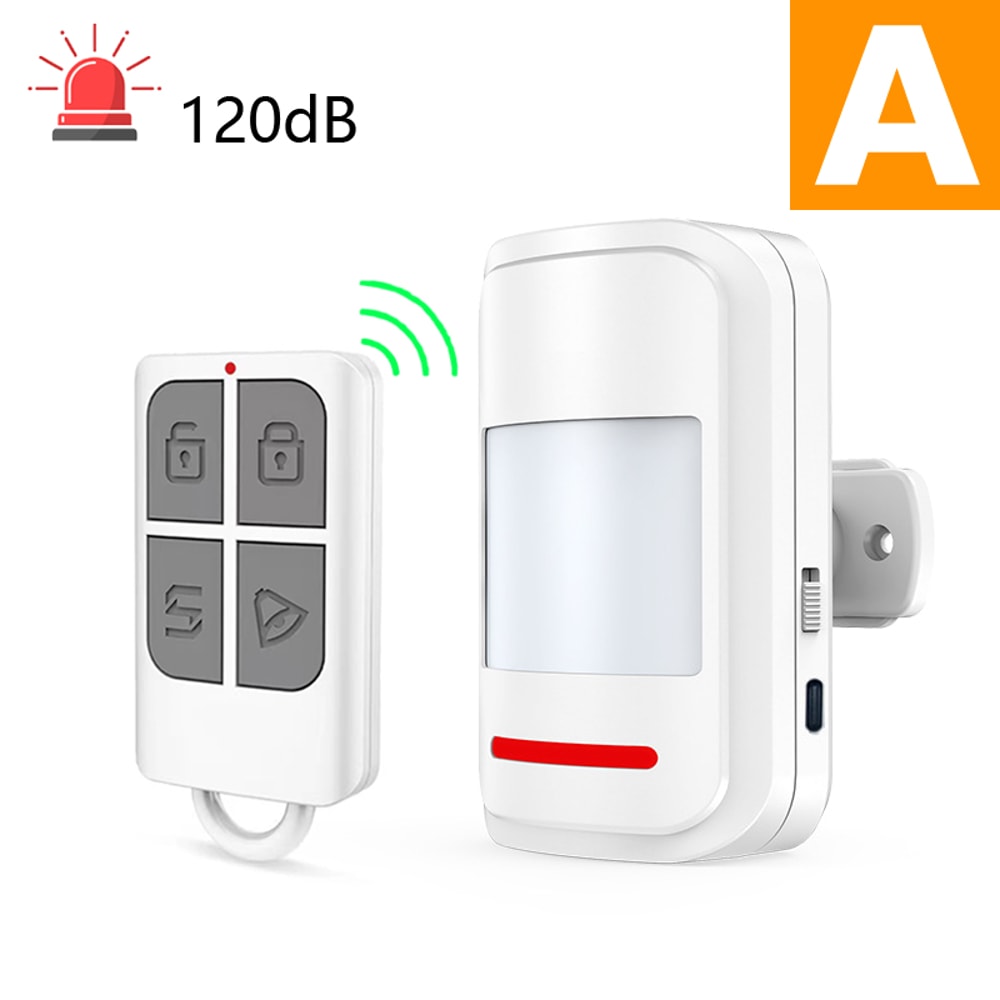 PIR Motion Sensor Infrared Detector Human Body Movement Alarm Modes Welcome Security Remote Contro