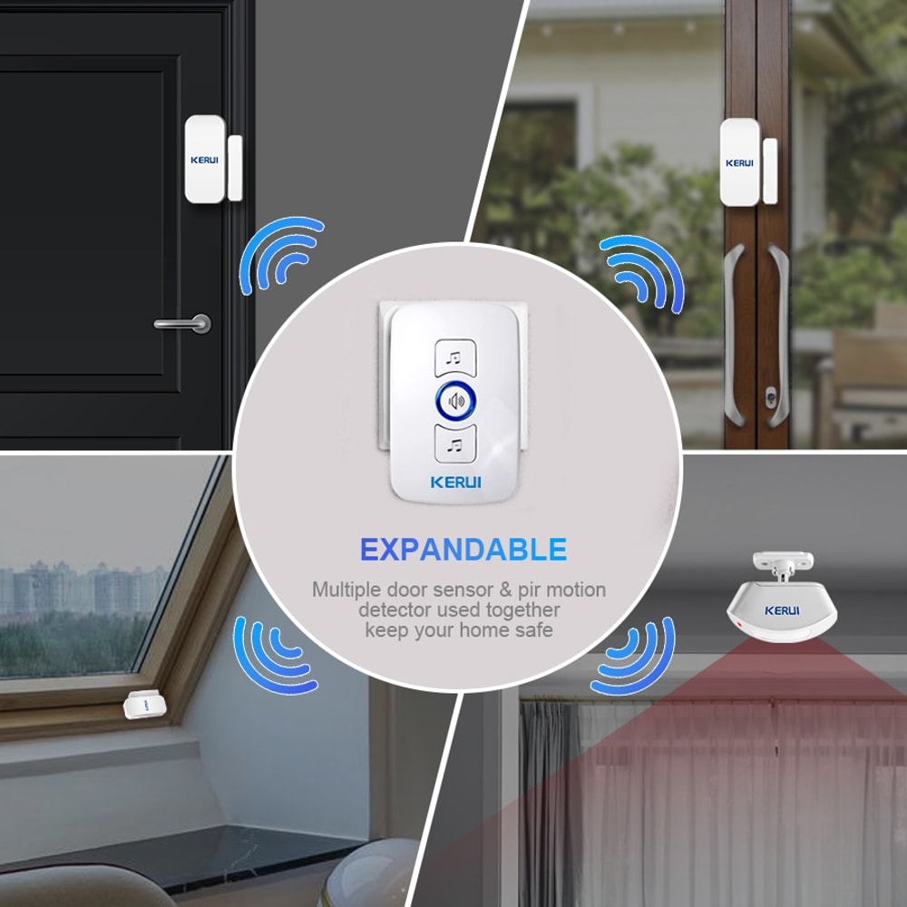Smart Wireless Doorbell With AntiTheft Alarm Wide Range Secure Your Home With Customizable Welcome 3