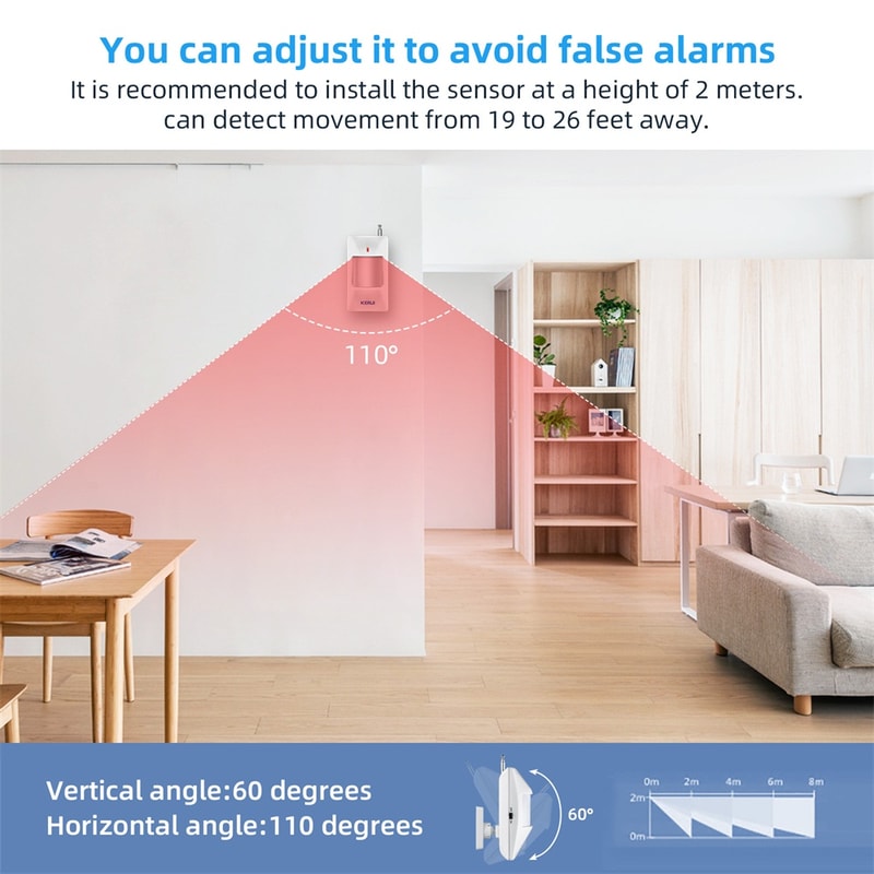 Wireless Motion Sensor Alarm Detector For Home Security AntiTheft Burglar System Intelligent Motion 3