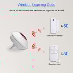 indoor wireless alarm siren, gsm alarm system with wifi tuya, sound light flash strobe