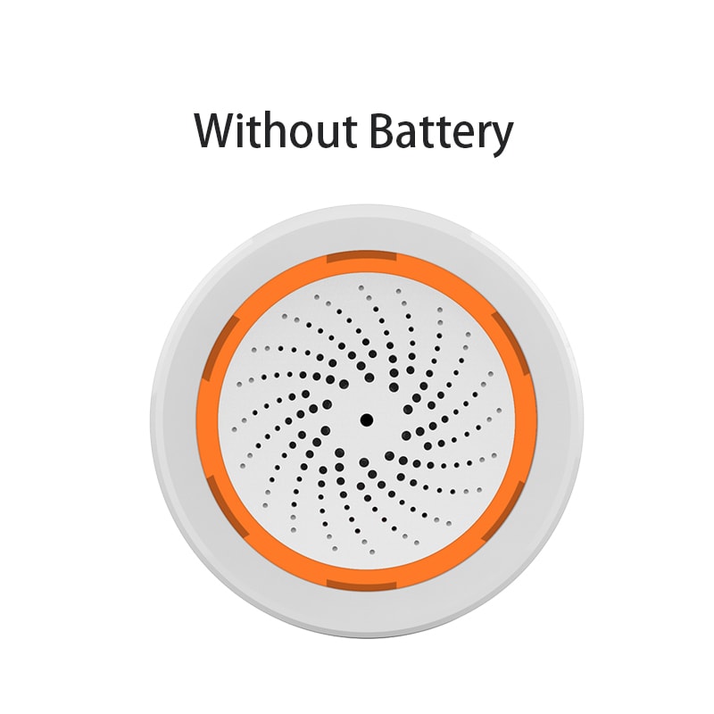 Smart Siren Alarm 90dB Sound Light Home Security Compatible With Zigbee 30 Tuya ZigBee Hub 6