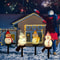 Solar Christmas Snowman Light Lawn Garden Decorative Light For Outdoor Courtyard Plugin Landscape G 2