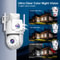 WiFi Outdoor Dual Lens Camera WiFi Surveillance PTZ Auto Tracking ONVIF Security CCTV Camera With A 4