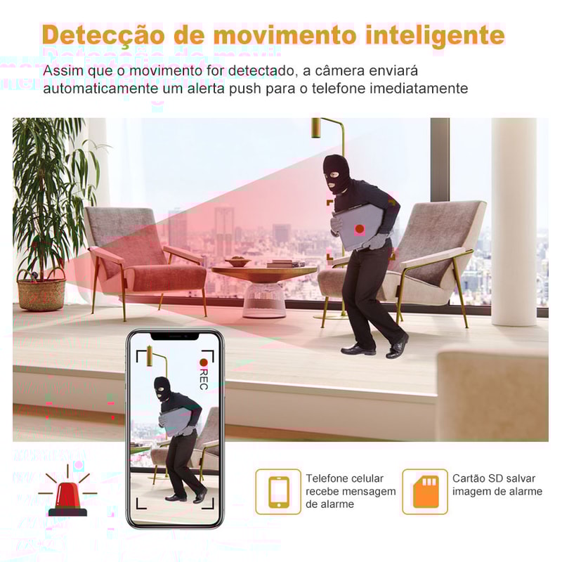 Mini Camera WiFi Wireless Monitoring Remote Video Surveillance Smart Home Security Protection Camco 5