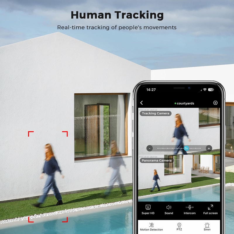 Wifi Camera Outdoor PTZ Security IP Camera Digital Zoom CCTV Video Surveillance Cam 2