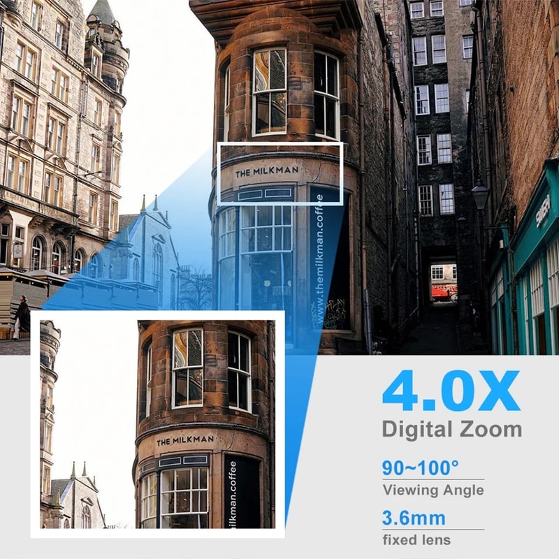 Wireless Security Camera Outdoor Wifi IP Camera With Zoom AI Human Tracking Twoway Audio 1