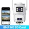 Outdoor Auto Tracking PTZ Camera HZ Wifi 5X Digital Zoom UHD Night Vision 10MP CCTV IP Camera With