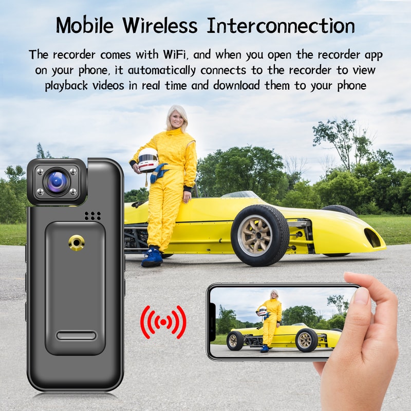 Handheld Portable Digital Video Recorder Ultra HD WiFi Mini Camera Police Body Cam With Infrared Ni 2