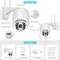 Wireless WIFI IP Camera, Speed Dome Auto Tracking, Smart Home Outdoor Surveillance Camera