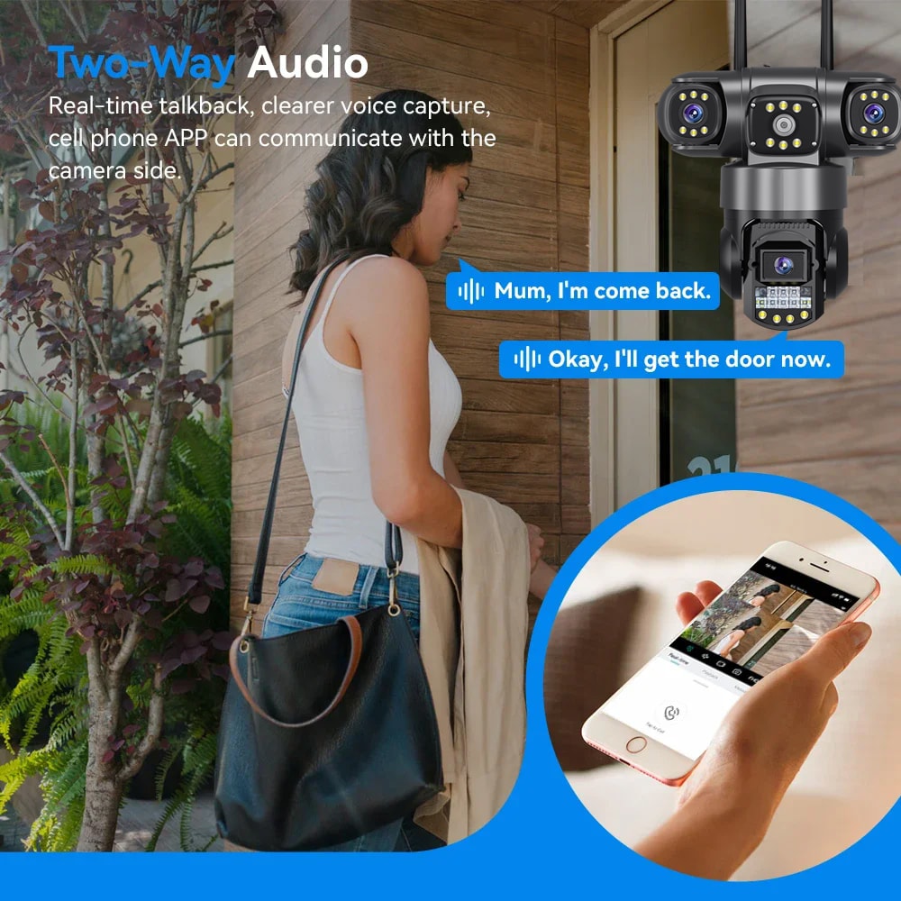 Outdoor Pro WiFi IP Camera Triple Lenses Waterproof CCTV Security Video Monitor Night Vision Survei 2