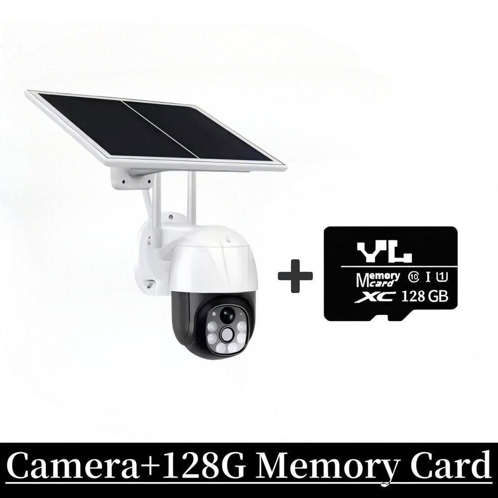 Outdoor WiFi PTZ Camera HD Wireless Solar IP Camera Builtin Battery Long Time Standby 8